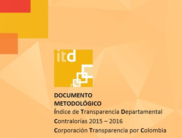 Documento Metodológico ITD Contralorías 2015 – 2016